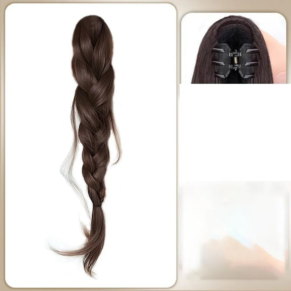45cm (17.7in) Wired Fishtail Braid Low Ponytail Synthetic Hair Extension – Shapeable Twisted Braid