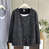 Women's Plus Size 4XL Retro Faux Two-Piece Knit Sweater - Casual Long Sleeve Pullover