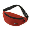 Unisex Black Waist Bag Running Fanny Pack Crossbody Chest Phone Pouch Multifunction Belt Bag