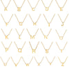 Minimalist A-Z Initial Letter Necklace for Women Stainless Steel Alphabet Pendant Choker Gift