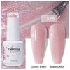 Top & Base 15ml (0.5 fl oz) Gel Nail Polish – Semi-Permanent UV/LED Soak-Off Base Coat and Top Coat, Long-Lasting Manicure