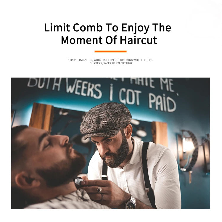 10-Pack Universal Hair Clipper Guide Comb Attachments Plastic Trimmer Guards for Men Barber & Salon