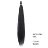 Christmas Color Braid Ponytail Extension with Elastic Tie - Straight Sleek Tube Wrap, Heat-Resistant Synthetic Hair