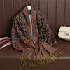 Cashmere-Feel Pashmina Shawl – Women's Warm Winter Scarf Wrap, 70 x 190 cm (27.6 x 74.8 in)