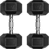 PVC-Coated Hex Dumbbell Set 5–650 lb (2–295 kg) Chrome Handles and Optional Storage Rack for Home Gym Strength Training