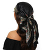 Square Satin Foulard Scarf 90 x 90 cm (35 x 35 in) Neckerchief Bandana Hijab for Women