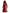 Women's Plaid Knitted Hooded A-Line Dress with Faux Buckle, High-Waist Long Sleeves