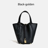 MENDY Women's Genuine Cowhide Leather Bucket Bag Large – Luxury Leather Tote Handbag Shoulder & Crossbody