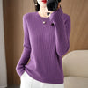 Women Striped Knit O-Neck Pullover Sweater Loose Long Sleeve Autumn Winter Casual Korean Fashion