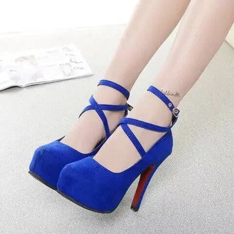 Women's Pointed Toe Buckle Slingback Pumps High Heel Fashion Sandals