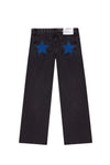 Vintage Splice High-Waist Baggy Jeans for Women Harajuku Streetwear Wide-Leg Hip Hop Jeans