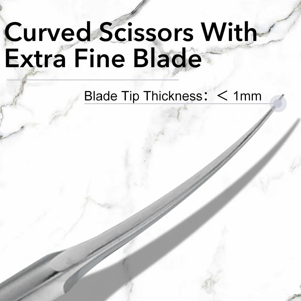 Professional Russian Cuticle Nipper Stainless Steel Manicure Scissors Portable Nail Trimmer