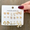 Pearl Geometric Stud Earrings for Women – Round Circle Zinc Alloy Wedding & Party Jewelry