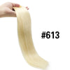 120g 8-Pack Straight Clip-In Hair Extensions 100% Remy Virgin Human Hair Natural Black Full Head