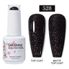 Red Semi-Permanent UV Gel Nail Polish 15ml (0.5 fl oz) Top & Base Hybrid