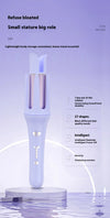 Portable Tourmaline Ceramic Curling Iron — 31+ mm (≈1.25 in) Barrel, Thermostatic ION Styling Wand for Big Waves