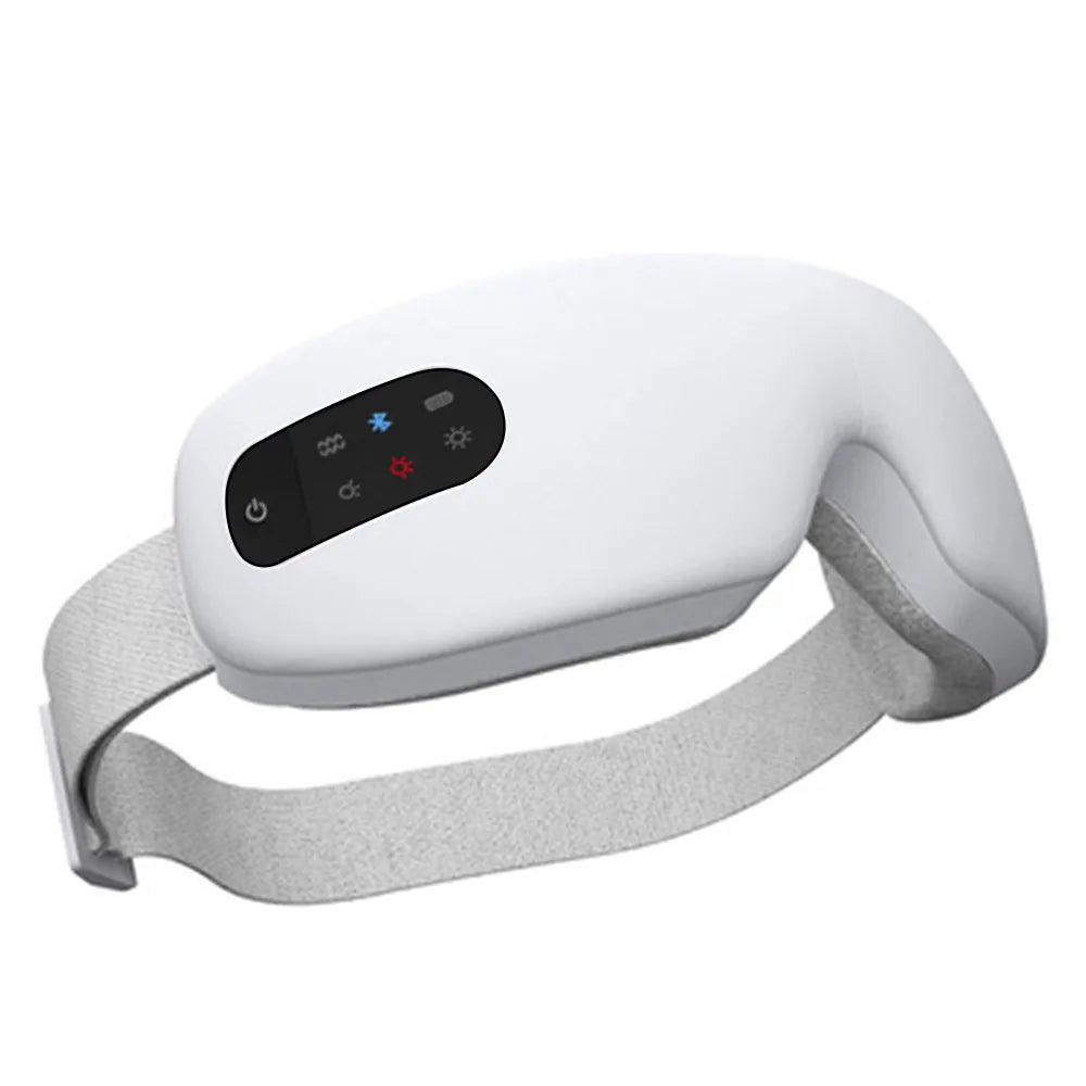 Smart Electric Eye Massager – Air Pressure & Vibration, Hot Compress, Bluetooth Music, Foldable USB Rechargeable