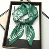 Satin Square Scarf 70cm (27.6 in) Silk-Look Polyester Neck & Hair Tie Bandana for Women Floral Headscarf Hijab