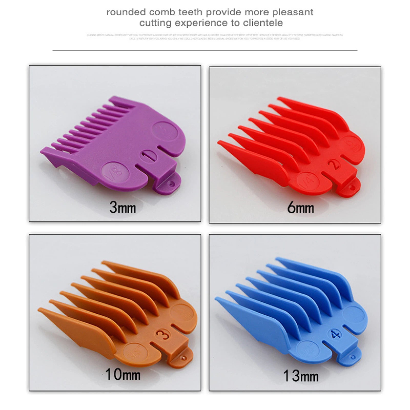 8-Pack Hair Clipper Guide Combs 3–25mm (1/8–1 in) – Snap-On Trimmer Guards, Fits Wahl Trimmers