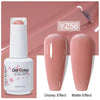 Top & Base 15ml (0.5 fl oz) Gel Nail Polish – Semi-Permanent UV/LED Soak-Off Base Coat and Top Coat, Long-Lasting Manicure