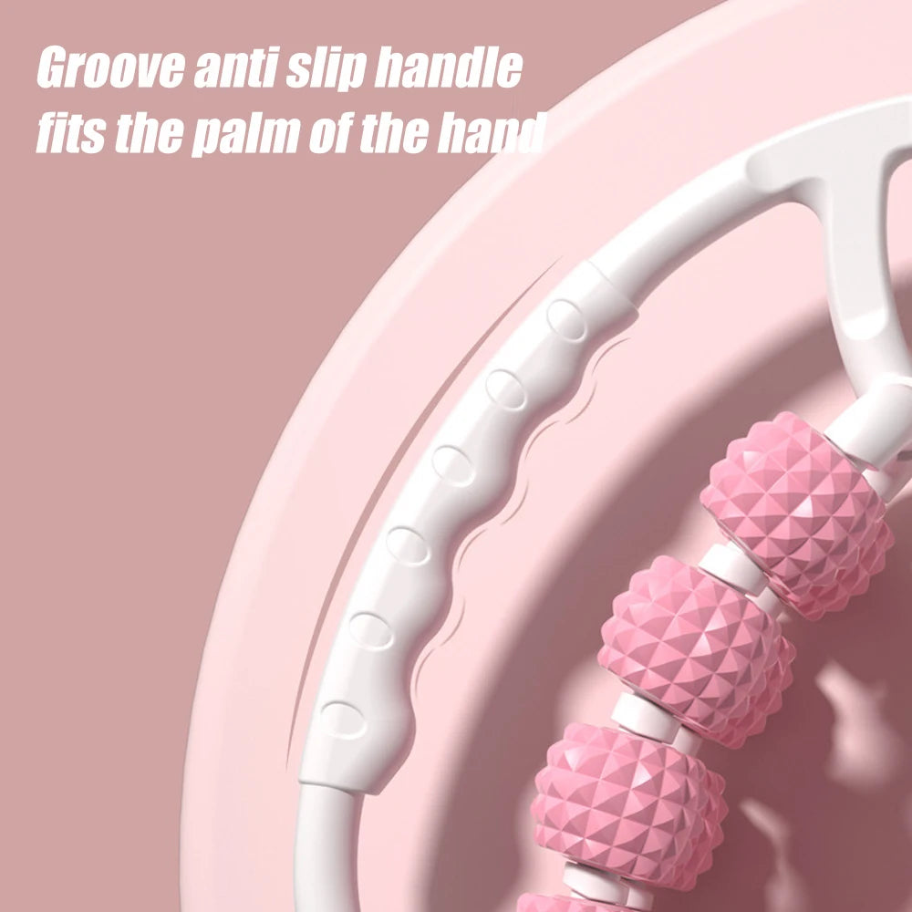 12-Wheel Manual Leg & Body Massage Roller – Full-Coverage Thigh, Calf & Arm Muscle Relief