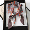 60 Colors Silk-Feel Satin Square Scarf 70 x 70 cm (27.6 x 27.6 in) — Women's Hair Wrap, Bandana, Foulard, Hijab