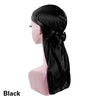 Satin Sleep Bonnet with Headband 11-Inch (28 cm) Extra-Large Silk-Lined Night Cap for Women & Kids