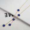 Adjustable Gold-Plated 316L Stainless Steel Clover Flower Bracelet — Five-Leaf Petal Charm for Women, Hypoallergenic Gift