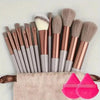 Professional 13/14/15/16-Piece Makeup Brush Set - Soft Fluffy Foundation, Powder, Eyeshadow & Blending Brushes with Kabuki Brush, Sponge and Storage Bag