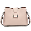 ZENCY Genuine Leather White Bucket Tote Shoulder Bag - Women's Designer Shopper Crossbody