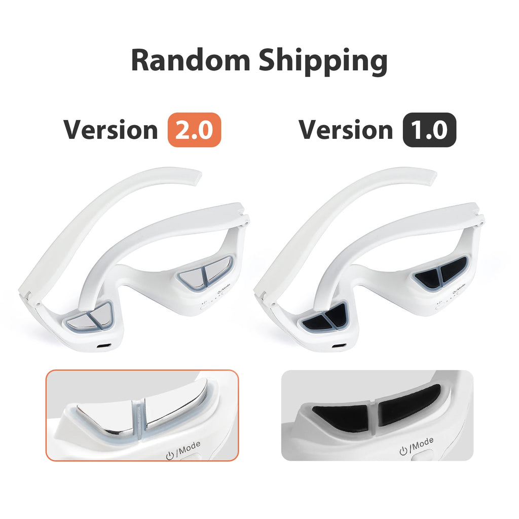 3D EMS Eye Massager - Anti-Aging Red Light Therapy for Dark Circles, Wrinkles & Eye Fatigue Relief