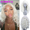 Short Wavy Lace Front Synthetic Wig for Women — 12–18 in (30–46 cm) Cosplay Bob in Silver, Brown, Pink, Blue