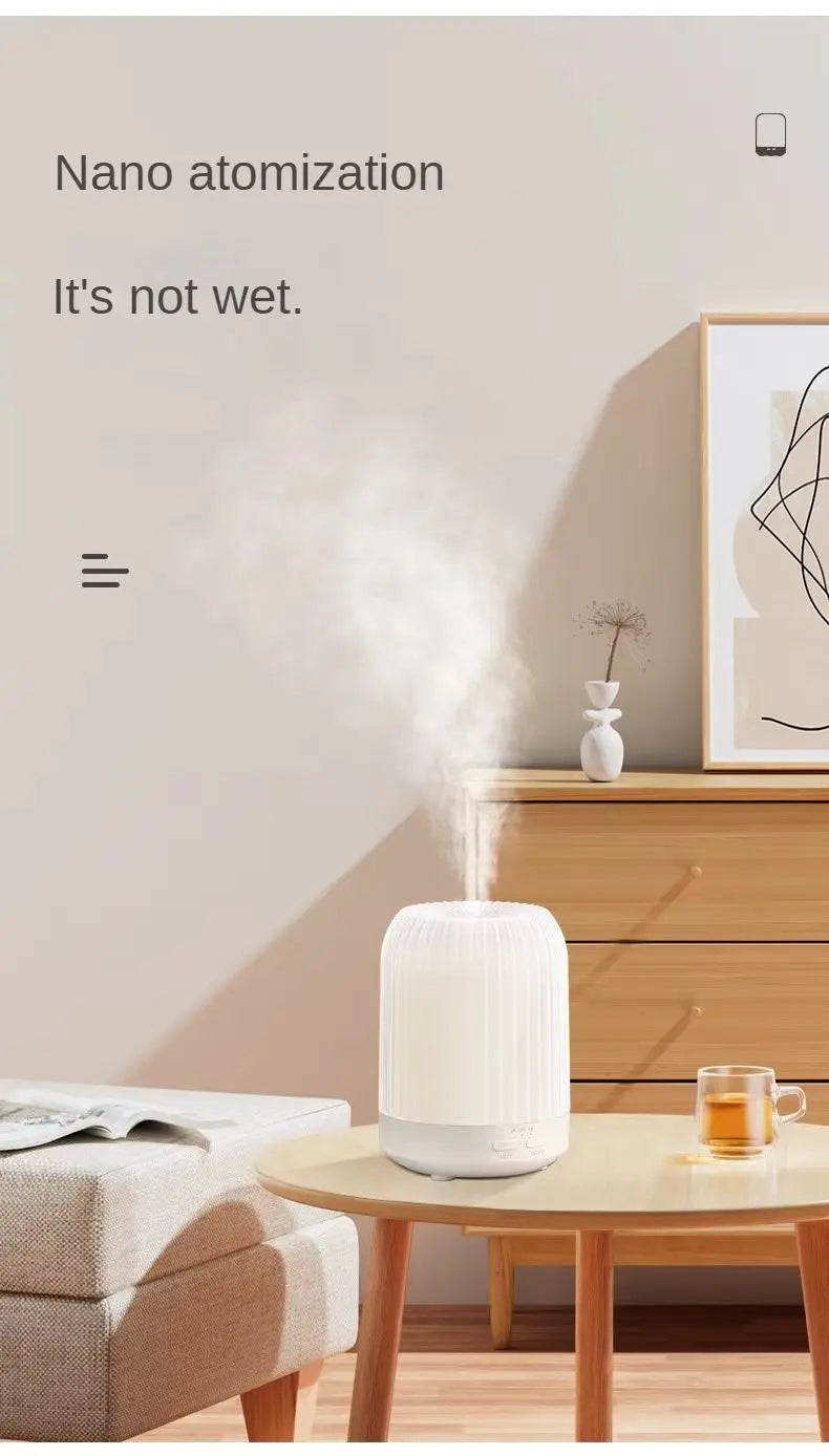 250ml Essential Oil Diffuser Humidifier with Night Light – Automatic Aromatherapy Perfume Diffuser for Bedroom & Office
