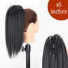 34-Inch (86 cm) Clip-In Synthetic Ponytail Hair Extension — Blonde Wrap-Around Long Straight Hairpiece