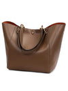 PU Leather Waterproof Tote Bag for Women - Large Shoulder & Top Handle Handbag for Work and Shopping