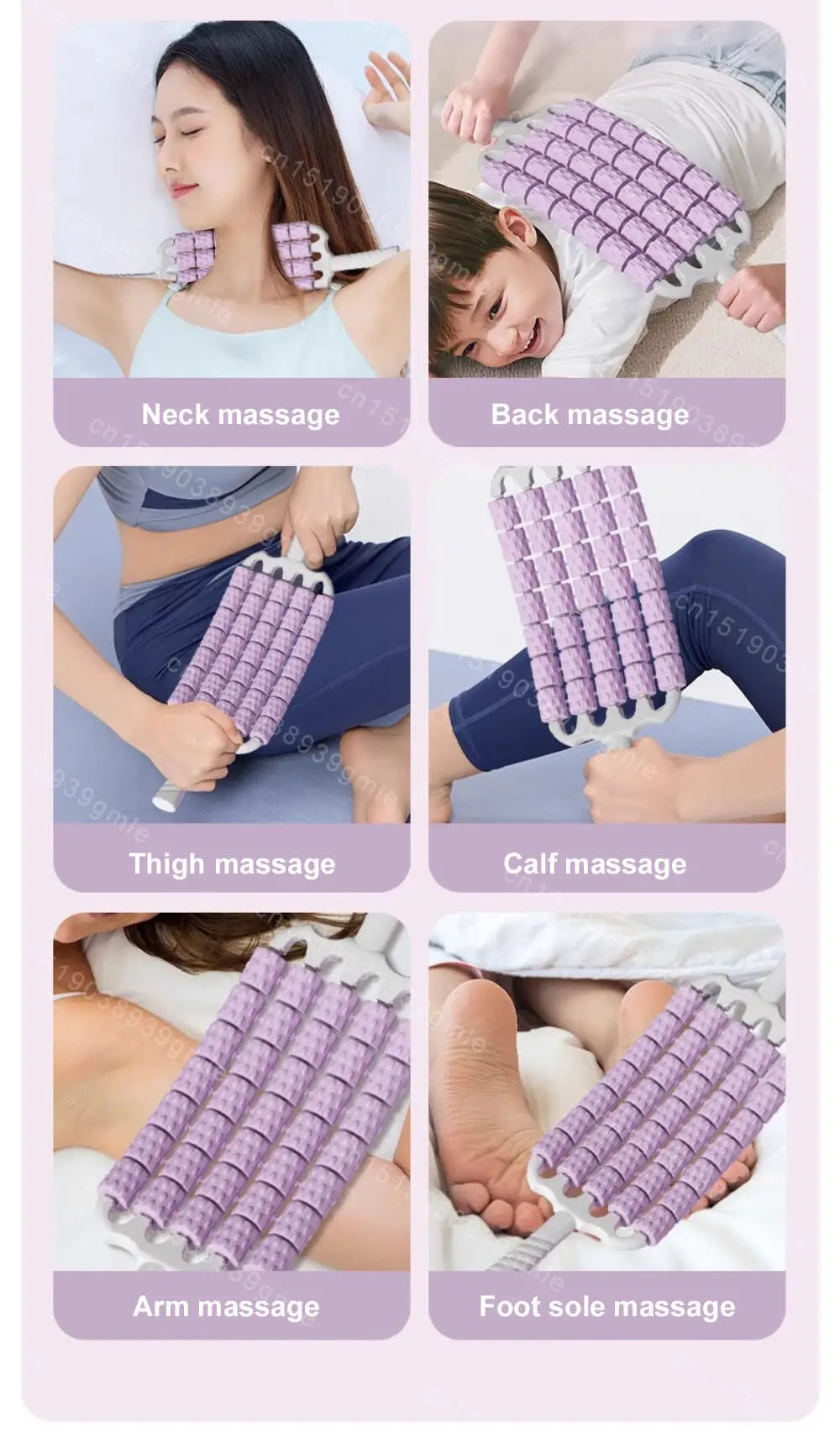 Portable Slimming Roller Massager Deep Tissue Lymphatic Muscle Roller for Legs Back Body