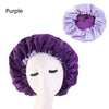 Reversible Double-Layer Satin Bonnet Sleep Hat, Adjustable Night Cap & Headwrap for Women