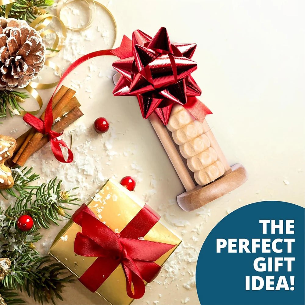 Wooden Foot Roller Massager – Acupoint Sole & Leg Massager for Plantar Fasciitis, Travel-Friendly Deep Tissue Relief