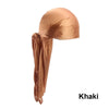 Silk-Look Pre-Tied Headscarf Bandana Turban Durag, Unisex Chemo Cap Pirate Hat – Elastic Free Size 22-23 in (56-58 cm)