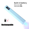 Cordless Handheld UV Nail Lamp with Stand & LCD — Portable USB Rechargeable Gel Nail Dryer