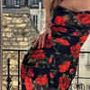 Floral Print Spaghetti Strap Bodycon Ankle-Length Dress - Backless Slim Sheath Summer Dress for Women