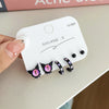 Korean Star Moon Butterfly Stud Earring Set Vintage Aesthetic Heart Y2K Jewelry for Women