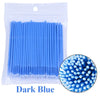 100-Pack Eyelash Microbrushes – Disposable Lash Extension Cotton Swabs for Precise Makeup Application & Cleaning