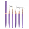 Nail Art Liner Brushes 5-Pack - Fine Detail Striping Pens (7/9/11/15/25 mm) for Gel & Acrylic Nail Design