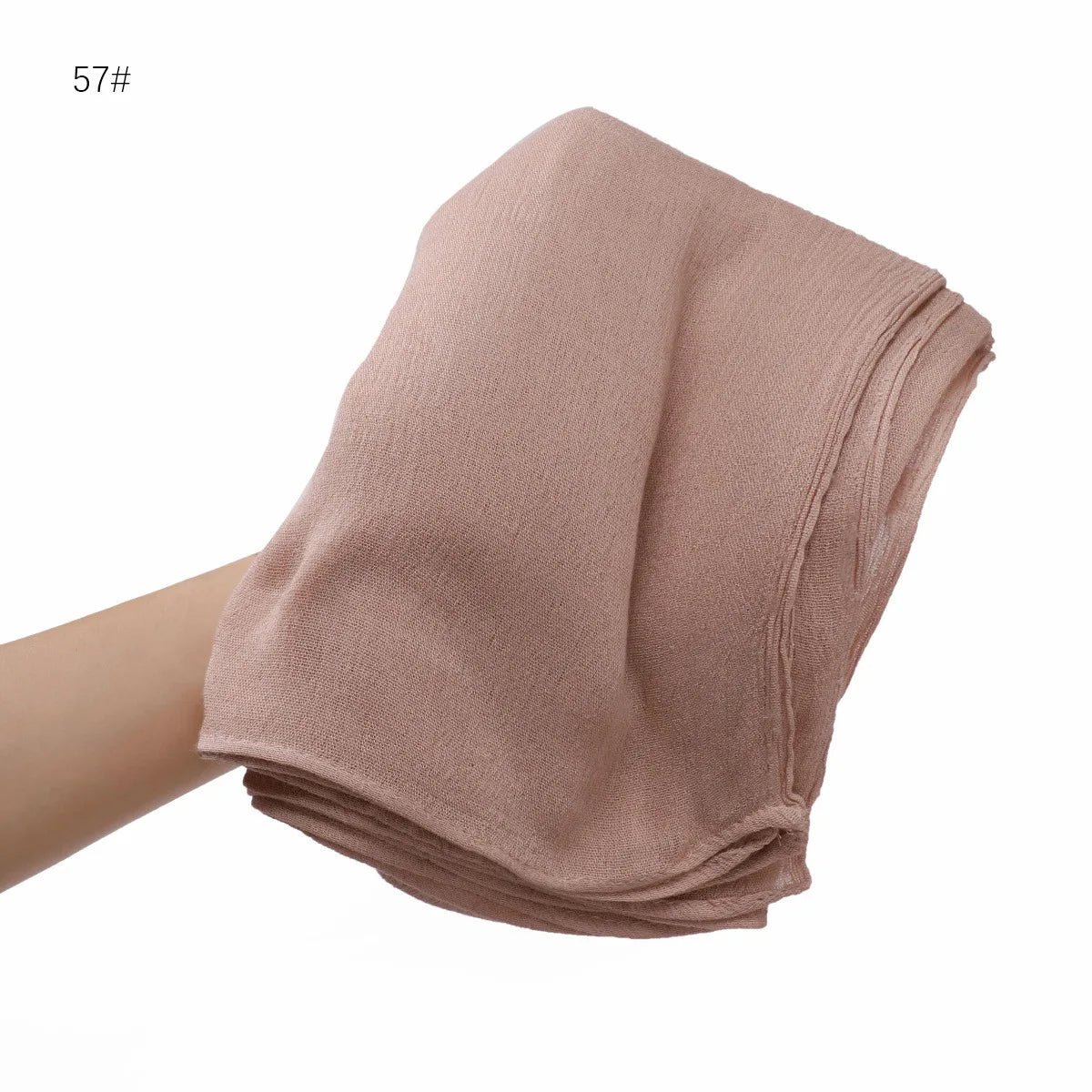 Women's Large Solid Polyester Hijab Scarf 80 x 190 cm (31.5 x 74.8 in) Long Muslim Headscarf Wrap Shawl Turban