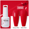 Top & Base 15ml (0.5 fl oz) Gel Nail Polish – Semi-Permanent UV/LED Soak-Off Base Coat and Top Coat, Long-Lasting Manicure