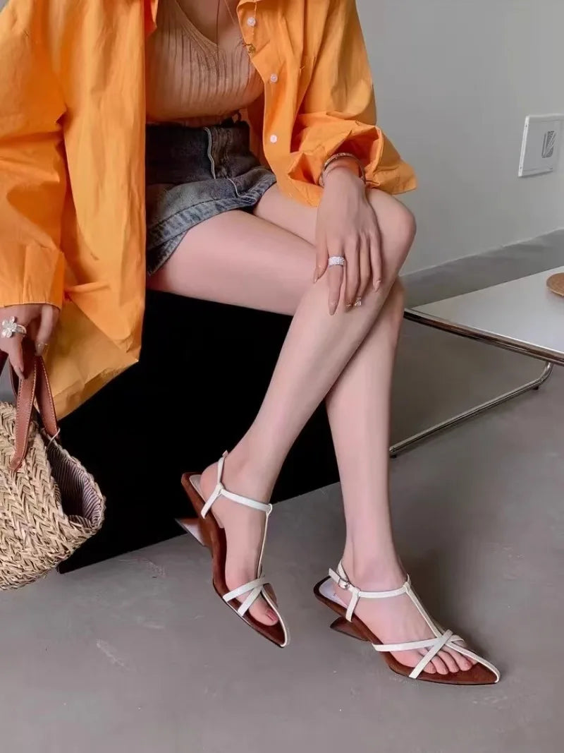 Women's Patent Leather Slingback Sandals - Mid Heel 3–5 cm (1.2–2.0 in) Buckle Strap Wedding & Formal Heels