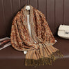 Cashmere-Feel Pashmina Shawl – Women's Warm Winter Scarf Wrap, 70 x 190 cm (27.6 x 74.8 in)