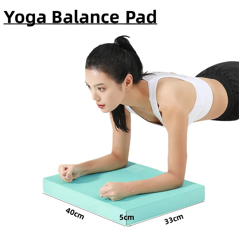TPE Balance Pad 15.7 x 13 x 2 in (40 x 33 x 5 cm) Non-Slip Foam Cushion for Yoga, Pilates & Core Stability