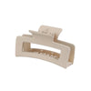 Matte Square Hair Claw Clips – PS Plastic Shark Hairpins for Women & Girls (8.5 cm / 3.3 in & 10.5 cm / 4.1 in)